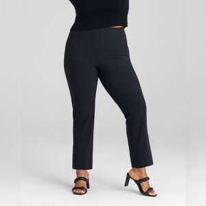 Honeylove EverReady Pant 1X Indigo Faux Denim Shaping High Rise Pull On Pockets